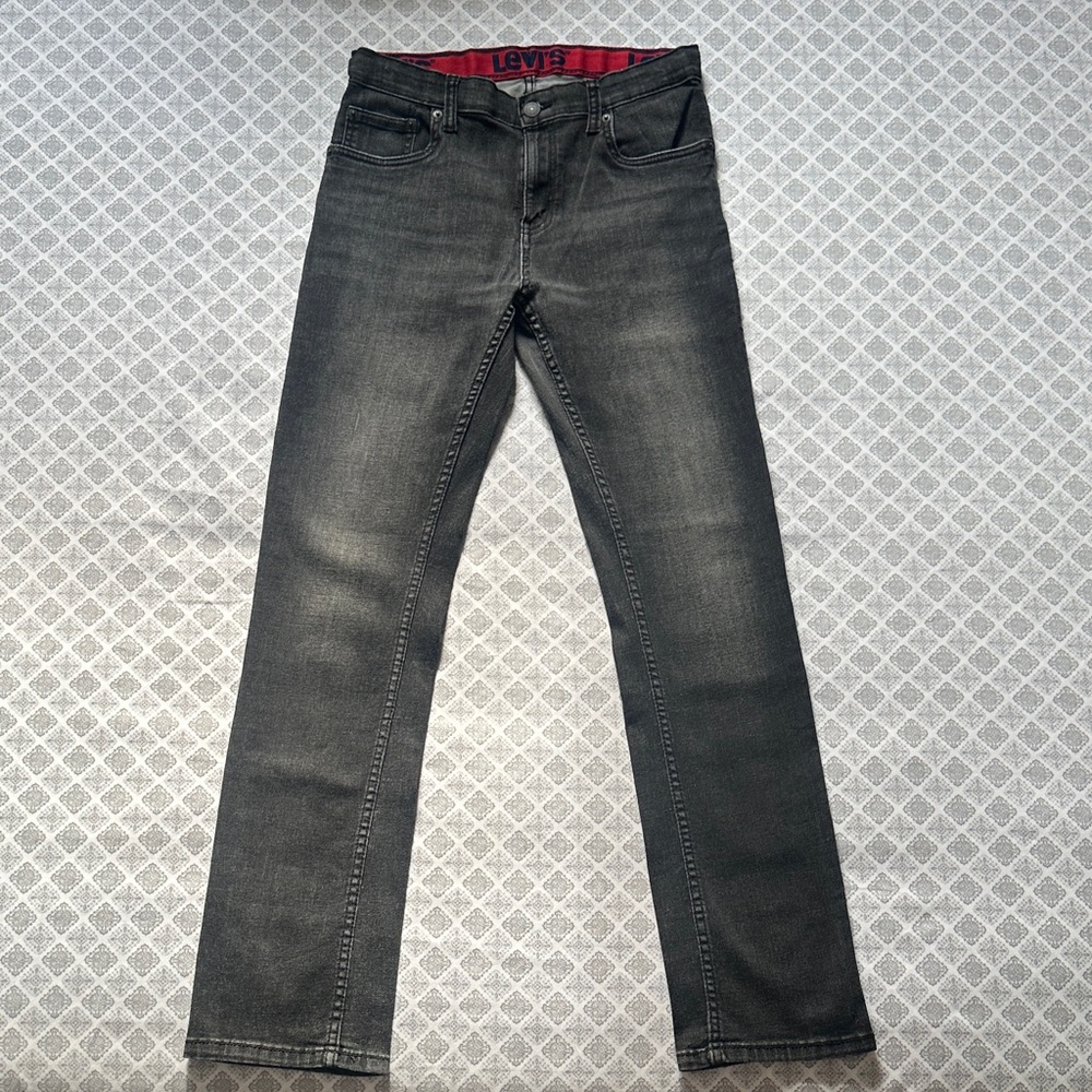 Levi's 511 Slim Fit Straight Leg Kid’s Jeans.  Black Wash.